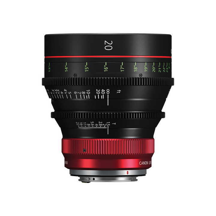Canon 6399C001 - CN-R 20mm T1.5 L F Cinema Prime Lens (Canon RF)(Feet)