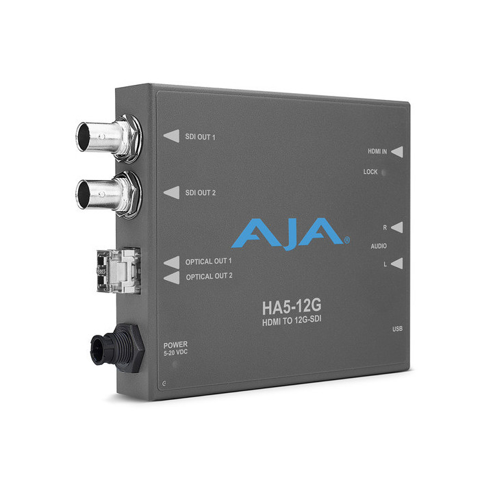 AJA OG-HA5-12G-T - OpenGear 4K HDMI 2.0 to 12G-SDI Converter Card with Fiber LC
