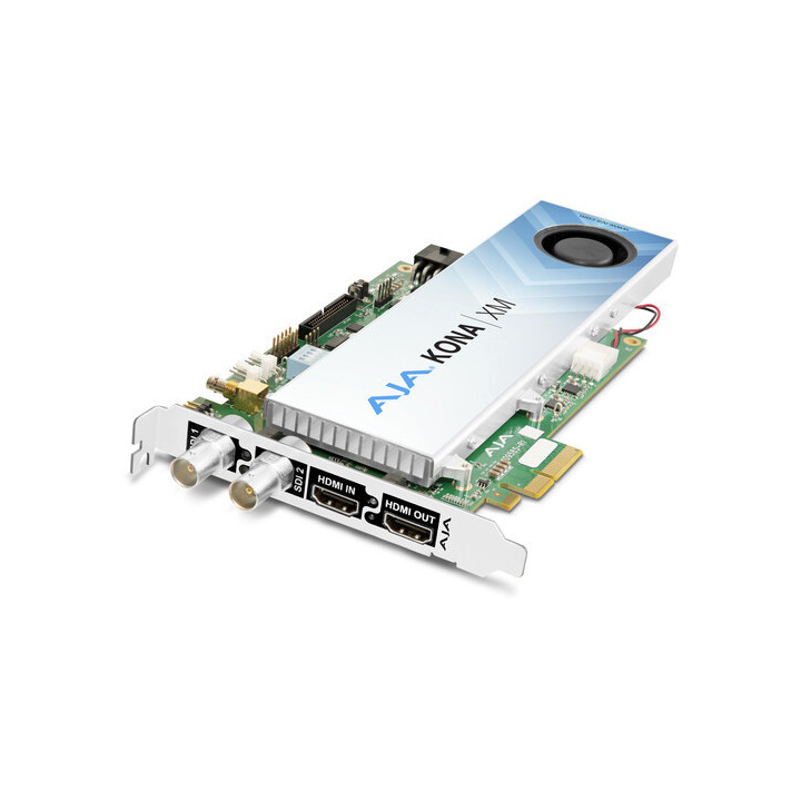 AJA KONA-XM-F-R0 - 12G-SDI and HDMI 2.0 Ultra Low Latency PCIe Card for Medical Devices (Active Cooling)
