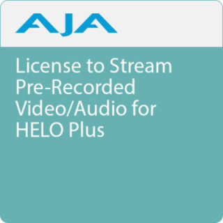 AJA HP-LIC-PTS - License to Stream Pre-Recorded Video/Audio for HELO Plus