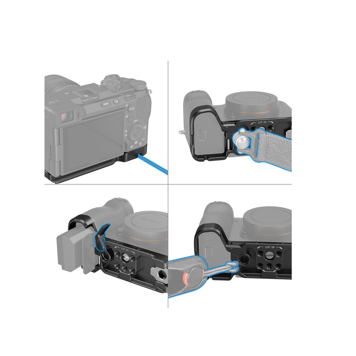 SmallRig 4438 - Bottom Mount Plate for Sony a7C II & a7CR (Black)