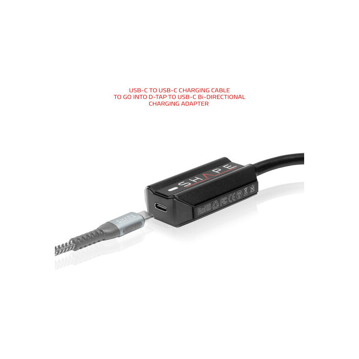 Shape DTUC - 100W D-Tap to USB-C Bidirectional Charging Adapter