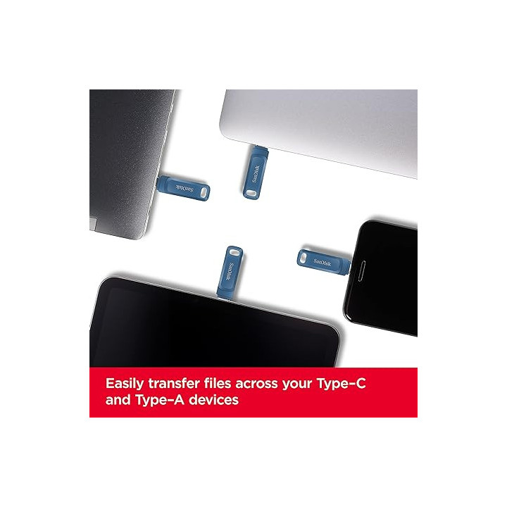 Sandisk SDDDC3-256G-G46NBB - Ultra USB Dual Drive Go 256GB Blue