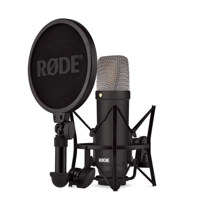 Rode NT1SIGNATUREBLACK - NT1 Signature Series Large-Diaphragm Condenser Microphone (Black)