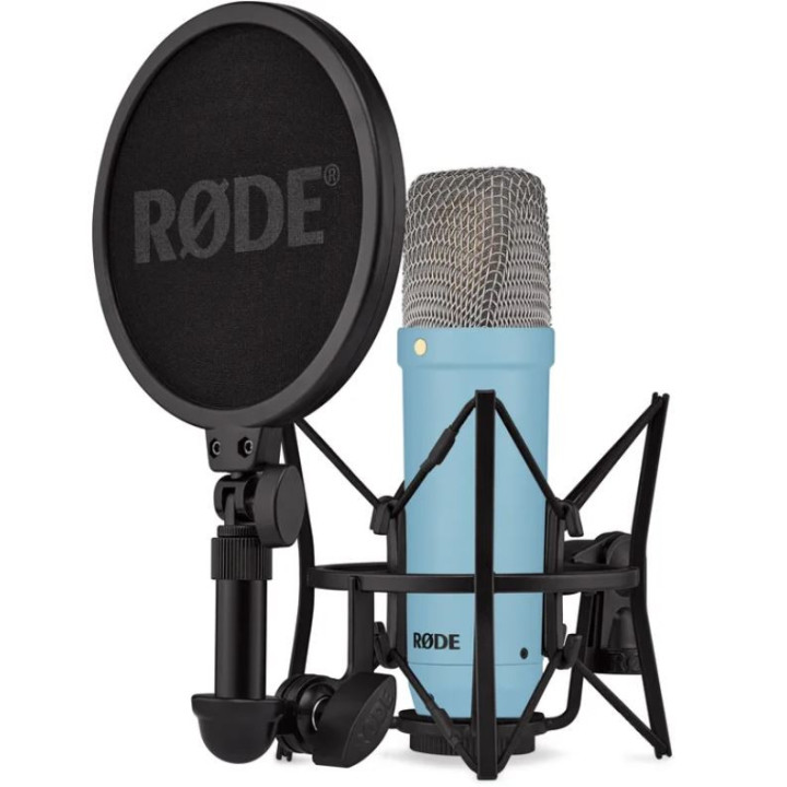 Rode NT1SIGNATUREBLUE - NT1 Signature Series Large-Diaphragm Condenser Microphone (Blue)