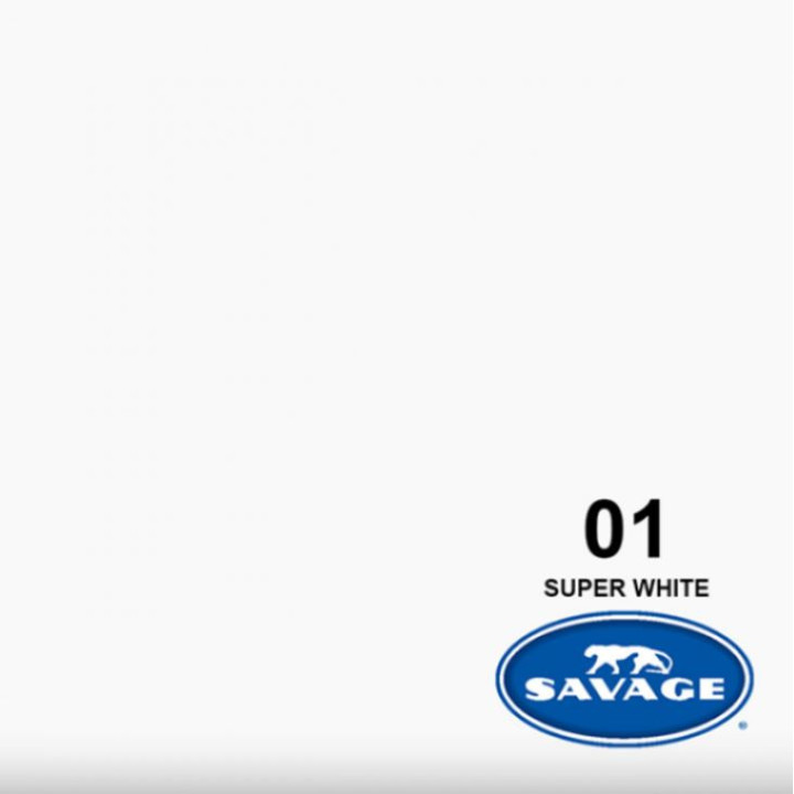 Savage SAV01-140 - Background Paper Super White 3.60x32m