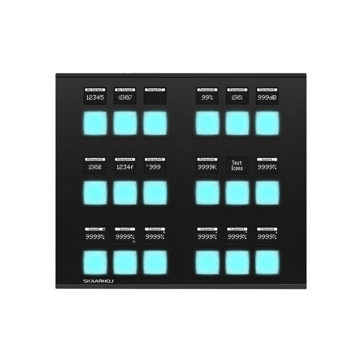 Skaarhoj QCK-SHOTPRO-V1B-SBK - Quick Shot Pro w/Blue Pill Inside - Slim Enclosure Black