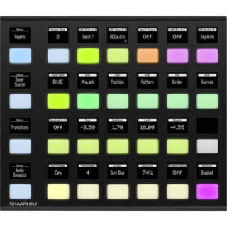 Skaarhoj QUICK-SHOT-V1B-SBK - Quick Shot w/Blue Pill Inside - Slim Enclosure Black