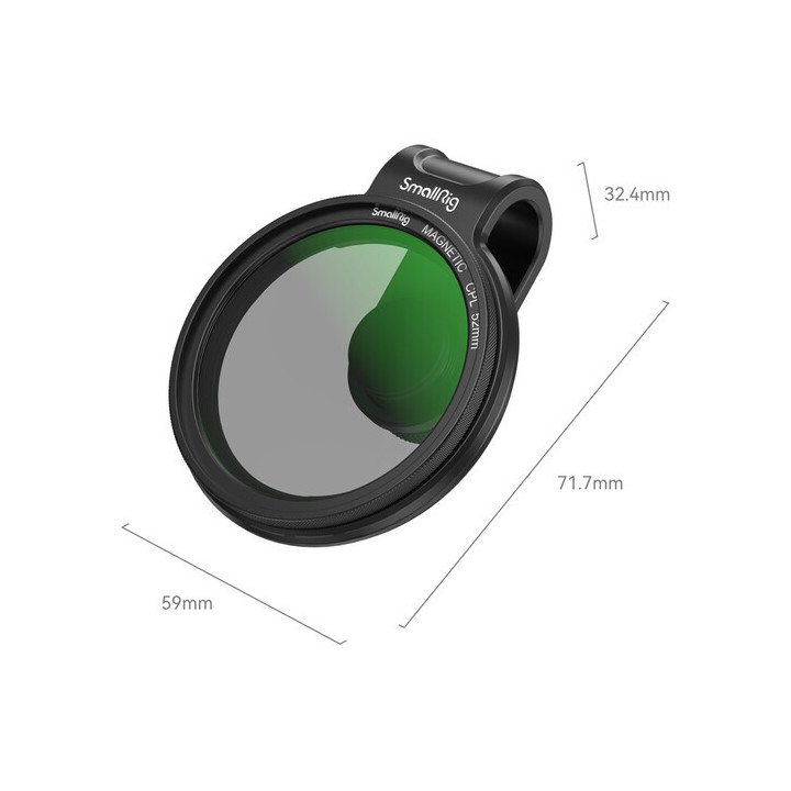 SmallRig 4389 - MagEase Magnetic Smartphone CPL Filter Kit with 52mm Adapter
