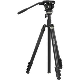 SmallRig 4475 - CT210 Video Tripod with Fluid Head and Reversible Center Column