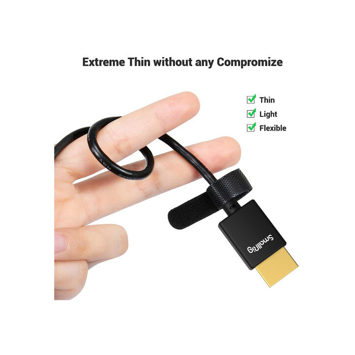 SmallRig 2957B - Ultra-Slim 4K HDMI Cable (1.8')