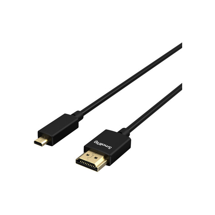 SmallRig 3043B - Ultra-Slim Micro-HDMI to HDMI Cable (22")