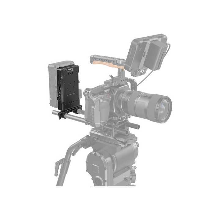 SmallRig 3203B - V-Mount Battery Adapter Plate with Dual 15mm Rod Clamp (Updated)