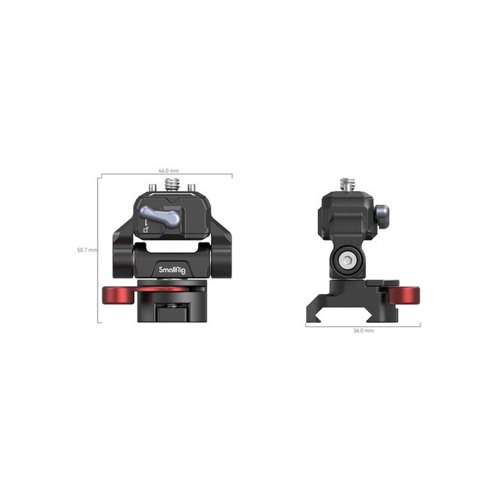 SmallRig 3601C - Drop-In HawkLock Quick Release Monitor Mount with NATO Clamp