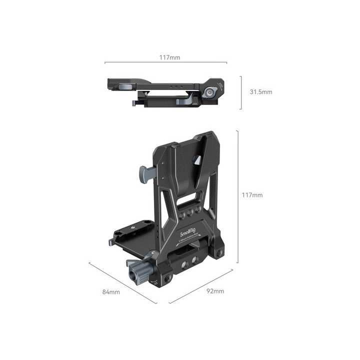 SmallRig 4064B - Compact V-Mount Battery Mounting System (Updated Version)