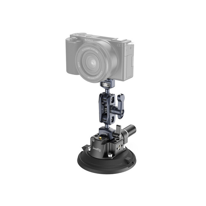 SmallRig 4236B - 4" Suction Cup Camera Mount Kit for Vehicle Shooting