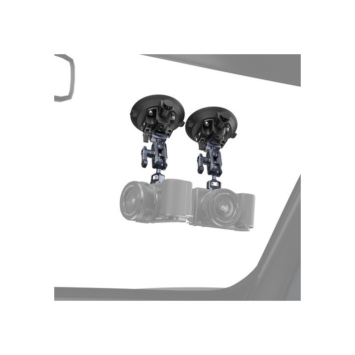 SmallRig 4236B - 4" Suction Cup Camera Mount Kit for Vehicle Shooting