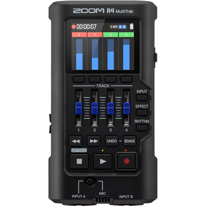 Zoom R4 - Handheld 4-Track Recorder with 32-Bit Float Audio