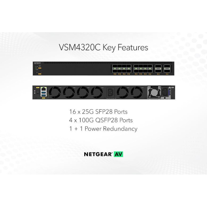 Netgear NGVSM4320C - Switch VSM4320C-100NES (16xSFP28 25G and 4xQSFP28 100G)