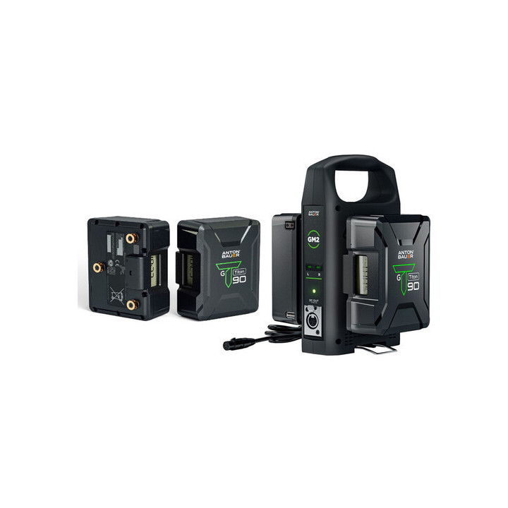 Anton-Bauer 8275-0160 - 4 X Titon 90GM Batteries and GM2 Charger