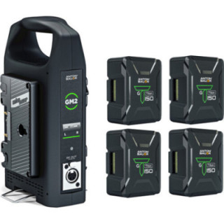 Anton-Bauer 8275-0162 - 4 X Titon 150GM Batteries and GM2 Charger
