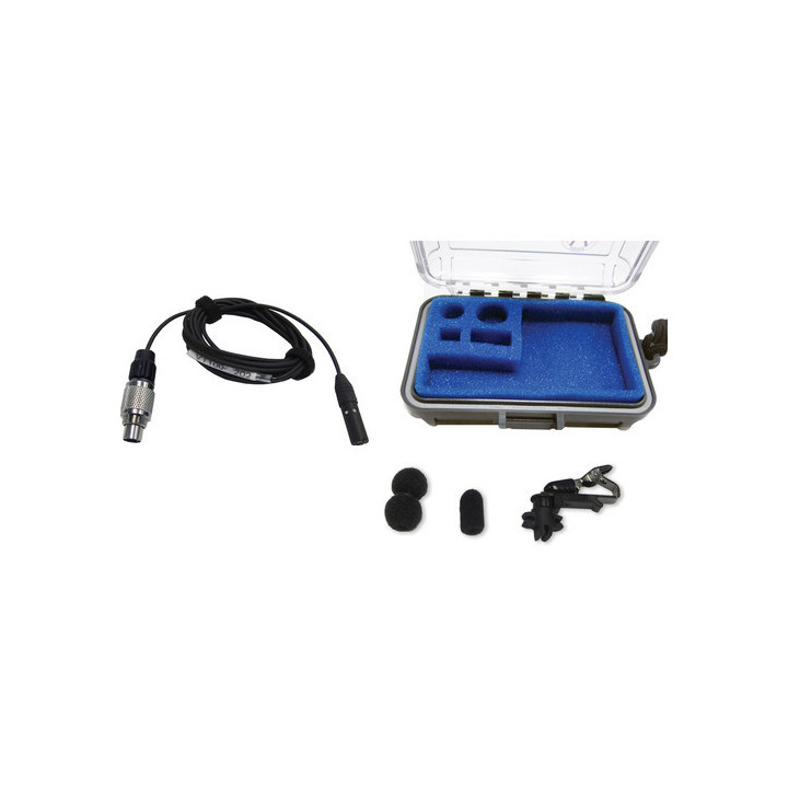 Voice Technologies VT100BLACK/NO - Miniature Lavalier Mic (Cardioid), Black