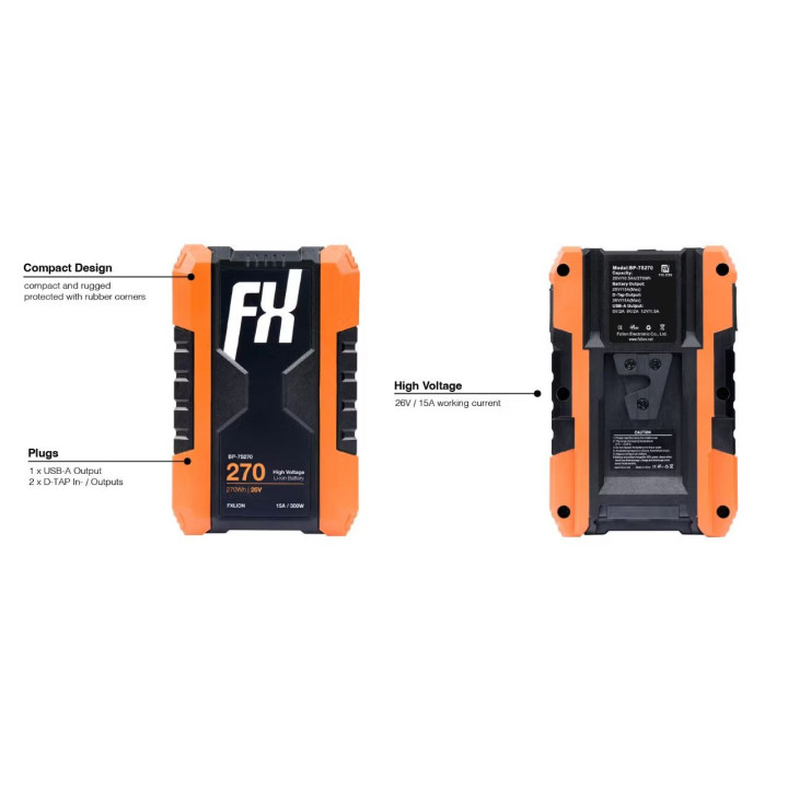 FXLION BP-7S500 - 6V High Power Waterproof V-Mount Battery