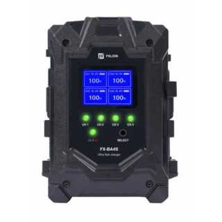 FXLION FX-BA4A - 4-Channel Dual Current Switchable Gold-mount Battery Fast Charger-16.8V/3A or 16.8V/6A
