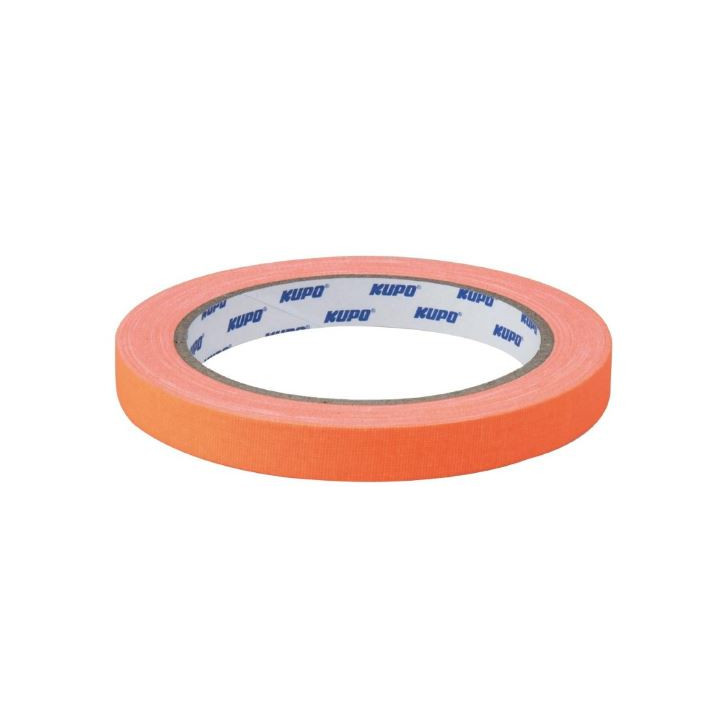 Kupo CSS-1215OG - Cloth Spike Tape 12.5 Yard(L) X 12mm( W) Orange