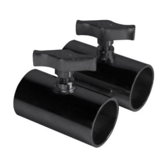 Kupo DPC-112B - Double Pipe Connector for 1-1/2" Sch. 40 (48.3mm) Pipe