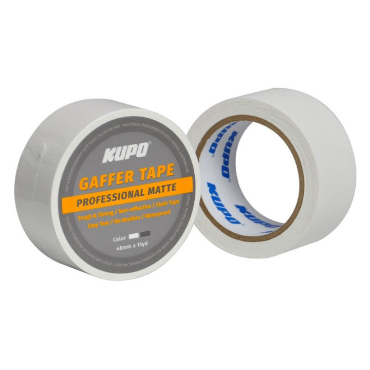 Kupo GTM-515W - Gaffer Tape 48MM (W) X 13.72M (L) / White