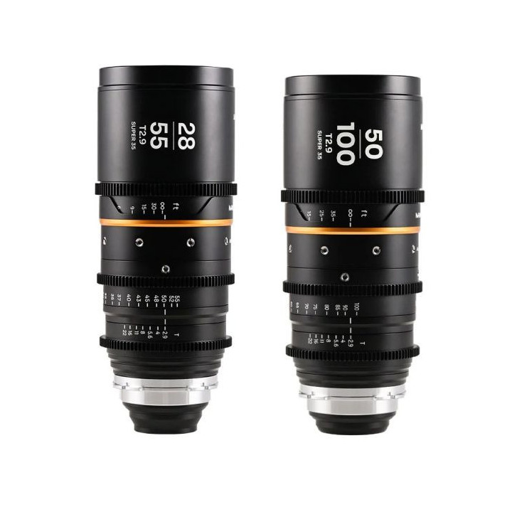 Laowa VE2850BPLA - Nanomorph S35 Zoom 2-Lens Bundle  (28-55mm, 50-100mm) (Amber)