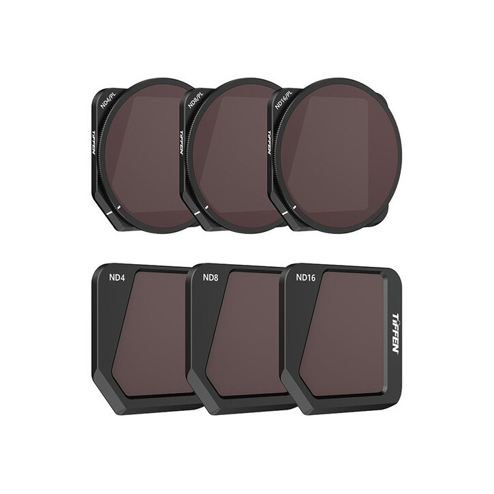 Tiffen MAV3FILTERKIT6 - DJI MAVIC 3 ND/PL 6 FILTER KIT ND4/6/8, ND4/PL, ND8/PL & ND16/PL