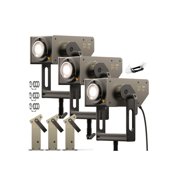 Kelvin EPOS-600-LK3 - Epos 600 RGB LED Monolight (3-Light Kit with Accessories)