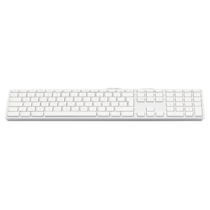 LMP KB_NO_si - USB Numeric Keyboard KB-1243, 110 Keys, 2x USB, Aluminum, Norwegian (NO) Layout, macOS, Silver