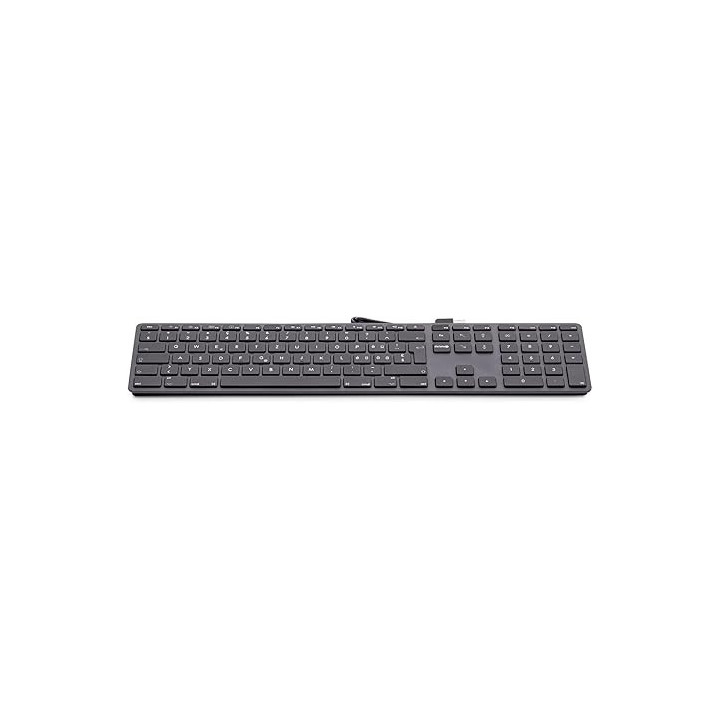 LMP KB_RO_sp - USB Numeric Keyboard KB-1243, 110 Keys, 2x USB, Aluminum, Romanian (RO) Layout, MacOS, Space Gray