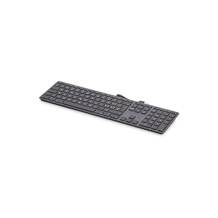 LMP KB_RO_sp - USB Numeric Keyboard KB-1243, 110 Keys, 2x USB, Aluminum, Romanian (RO) Layout, MacOS, Space Gray