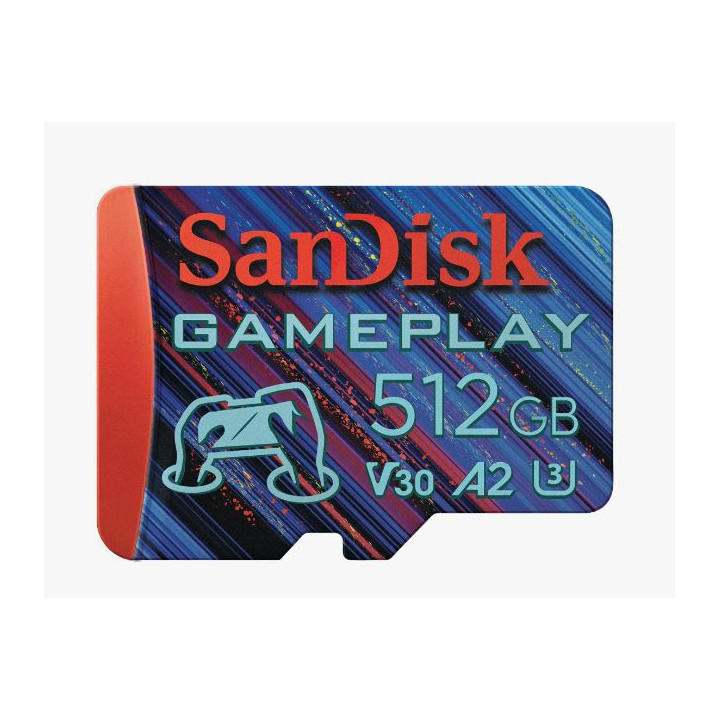 Sandisk SDSQXAV-512G-GN6XN - 512GB GamePlay microSD Card for Mobile and Handheld Console Gaming