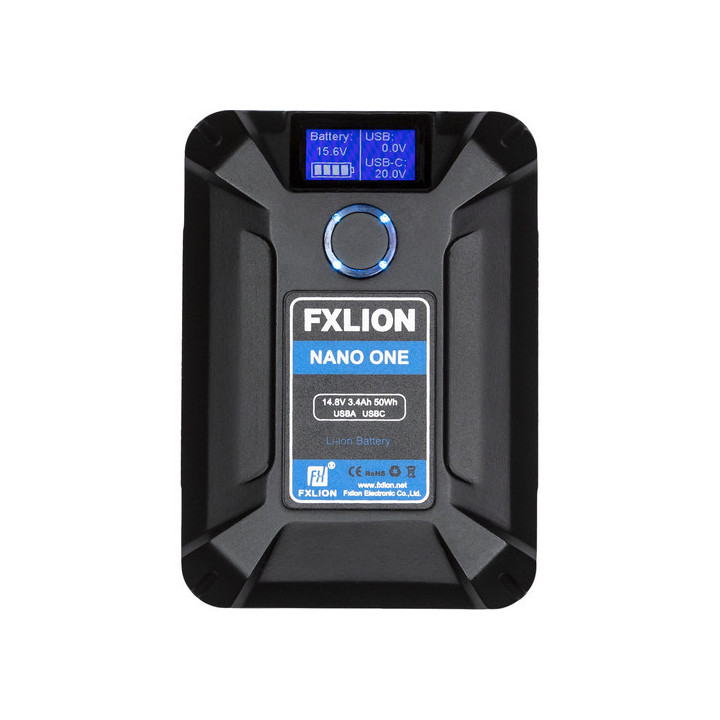 FXLION NANO-ONE-W - V-Mount Battery - 14.8V, 50Wh, Wireless