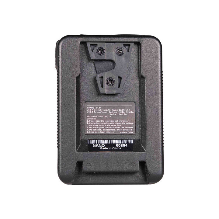 FXLION NANO-THREE-W -  V-Mount Battery - 14.8V, 150Wh, Wireless Charging