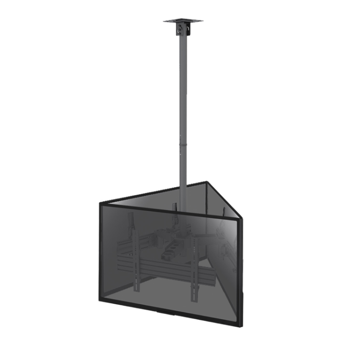 Kimex 014-6013 - Ceiling Mount for 3 TV Screens 50''-75'' Height Adjustable 86-325cm