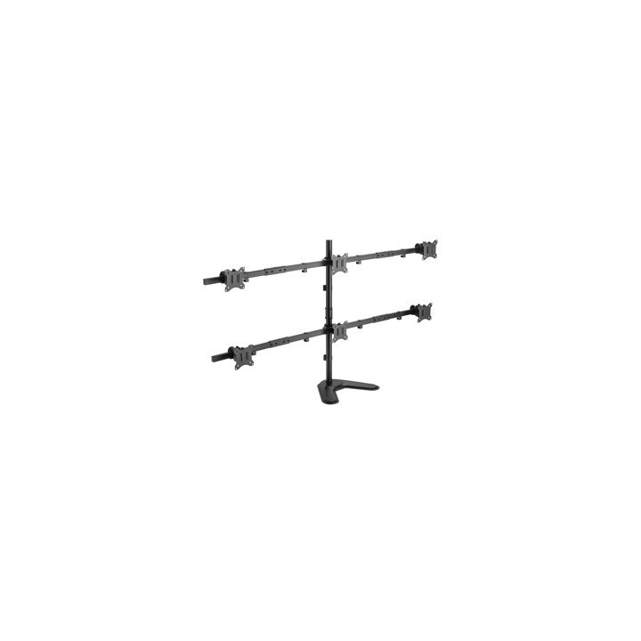 Kimex 015-1156 - Desktop Stand for 6 PC Monitors 17''-32''