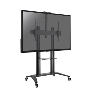 Kimex 030-1205 - Mobile Videoconference Screen Stand 70''-120'', Height 125-160cm, Black