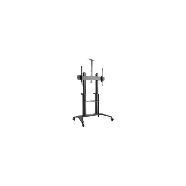 Kimex 030-1205 - Mobile Videoconference Screen Stand 70''-120'', Height 125-160cm, Black