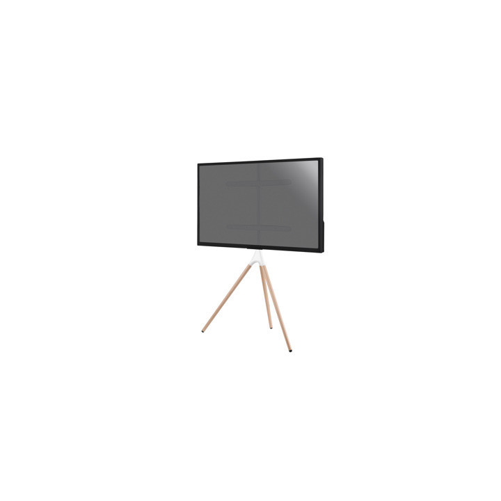 Kimex 030-4064 - Scandinavian Design Easel Stand for TV 45''- 65'', White/Beech