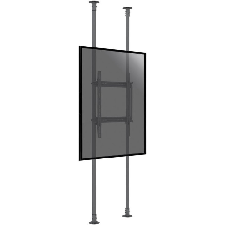 Kimex 032-1009K - Floor-to-ceiling Mount for Portrait TV Screens 50''- 100'' - Height 300cm Max
