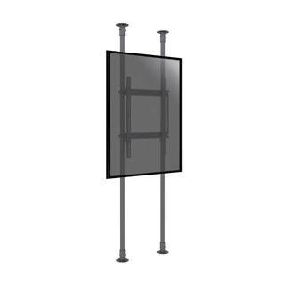 Kimex 032-1010K - Floor-to-ceiling Mount for Portrait TV Screens 50''- 100'' - Height 240cm Max