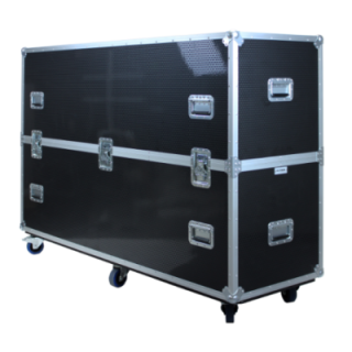 Kimex 103-6575 - Flight Case for Two TV Screens 65'' - 75''