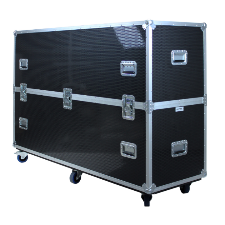 Kimex 103-6575 - Flight Case for Two TV Screens 65'' - 75''