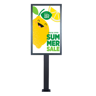 Kimex 161-3455 - Totem Video 55'' 700cd Android, Screw on